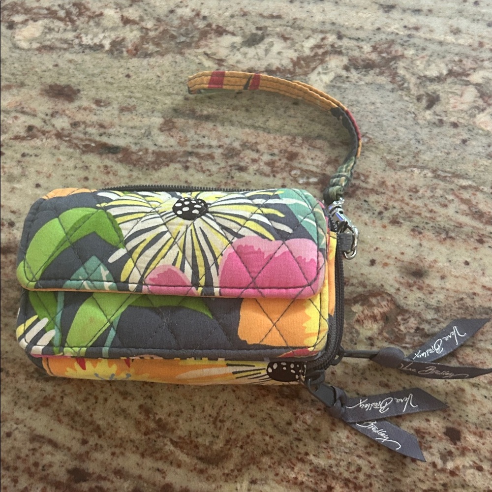 Vera Bradley Colorful Floral Wristlet
